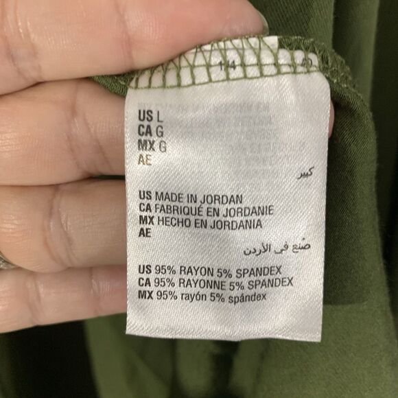 Karen Scott Lightweight Cardigan Womens L Nwt Moss Green - Picture 4 of 4